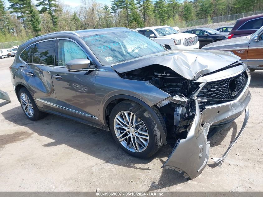 2023 Acura Mdx Advance Package VIN: 5J8YE1H82PL007692 Lot: 39369007