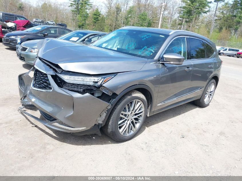 2023 Acura Mdx Advance Package VIN: 5J8YE1H82PL007692 Lot: 39369007