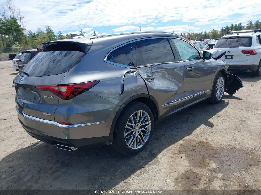 2023 Acura Mdx Advance Package VIN: 5J8YE1H82PL007692 Lot: 39369007