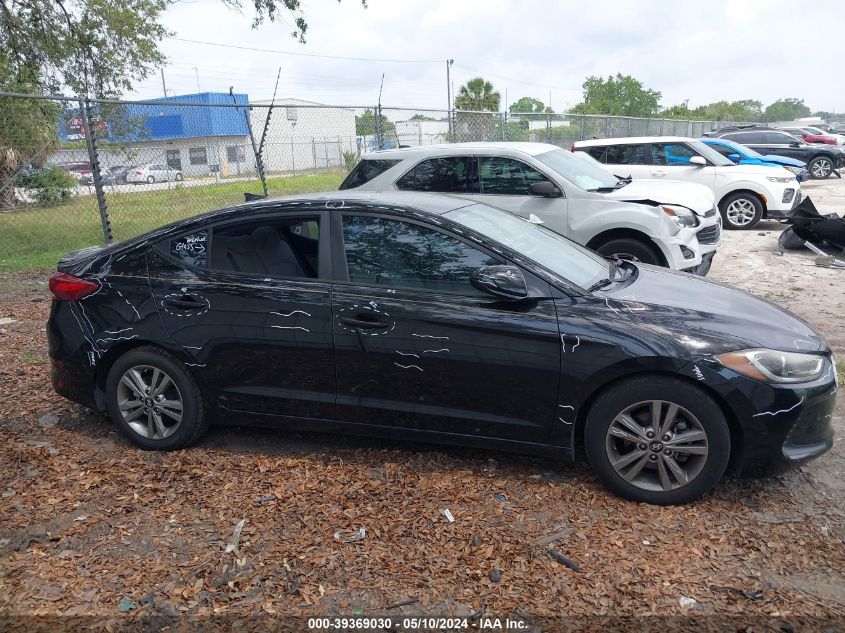 VIN KMHD84LF1JU490973 2018 HYUNDAI ELANTRA SEL