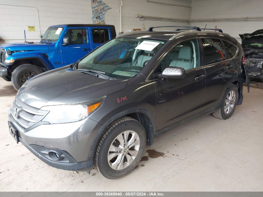 2013 Honda Cr-V Ex-L VIN: 2HKRM3H7XDH501727 Lot: 39369040