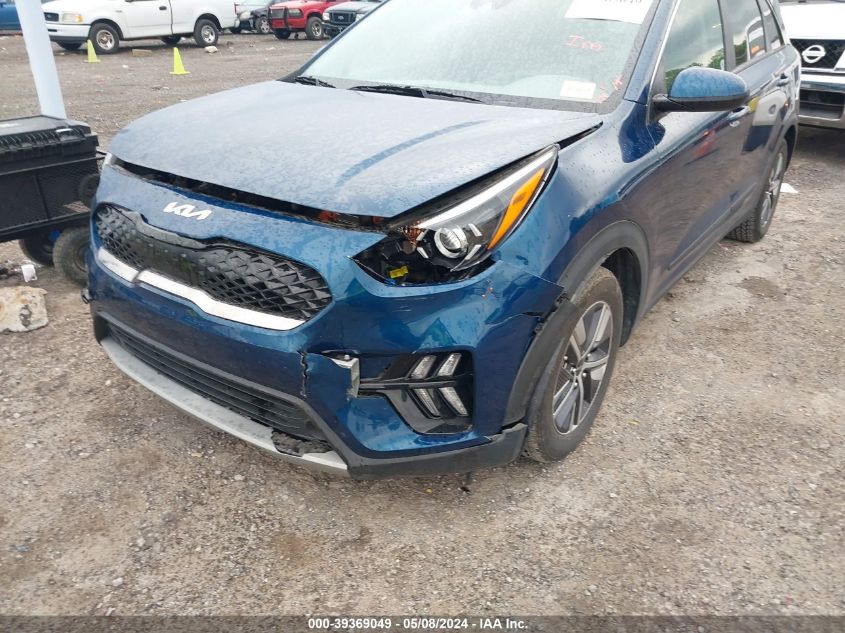 2022 Kia Niro Lxs Se VIN: KNDCB3LC6N5545595 Lot: 39369049