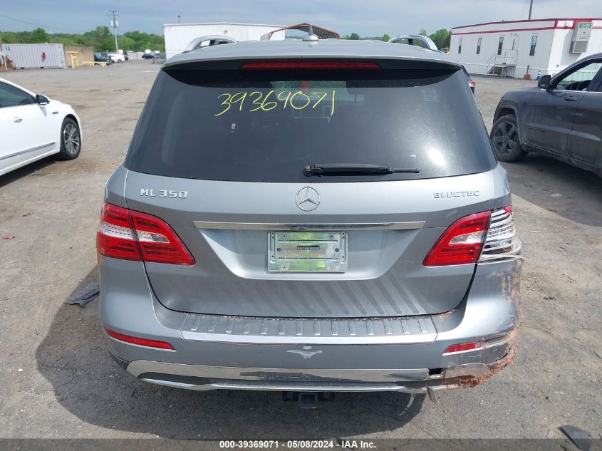 2012 Mercedes-Benz Ml 350 Bluetec 4Matic VIN: 4JGDA2EB4CA094222 Lot: 39369071