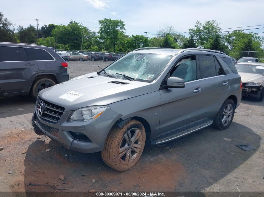 2012 Mercedes-Benz Ml 350 Bluetec 4Matic VIN: 4JGDA2EB4CA094222 Lot: 39369071