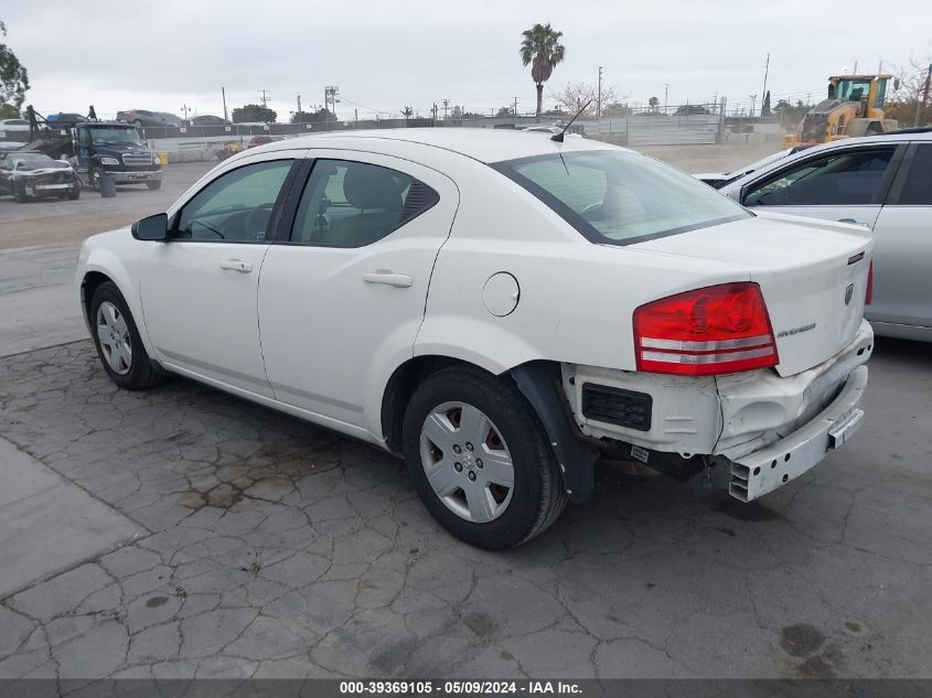 2008 Dodge Avenger Se VIN: 1B3LC46K08N631349 Lot: 39369105