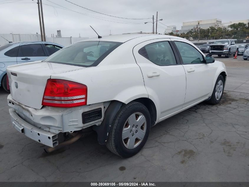 2008 Dodge Avenger Se VIN: 1B3LC46K08N631349 Lot: 39369105