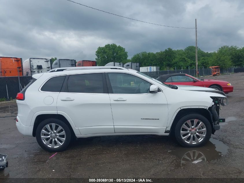 2018 Jeep Cherokee Overland 4X4 VIN: 1C4PJMJX7JD593347 Lot: 39369130