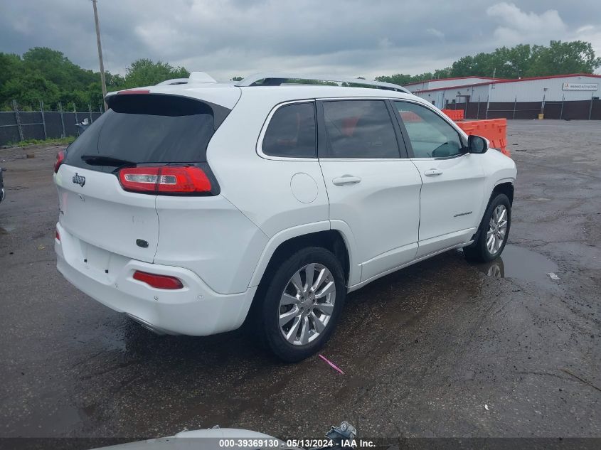 2018 Jeep Cherokee Overland 4X4 VIN: 1C4PJMJX7JD593347 Lot: 39369130