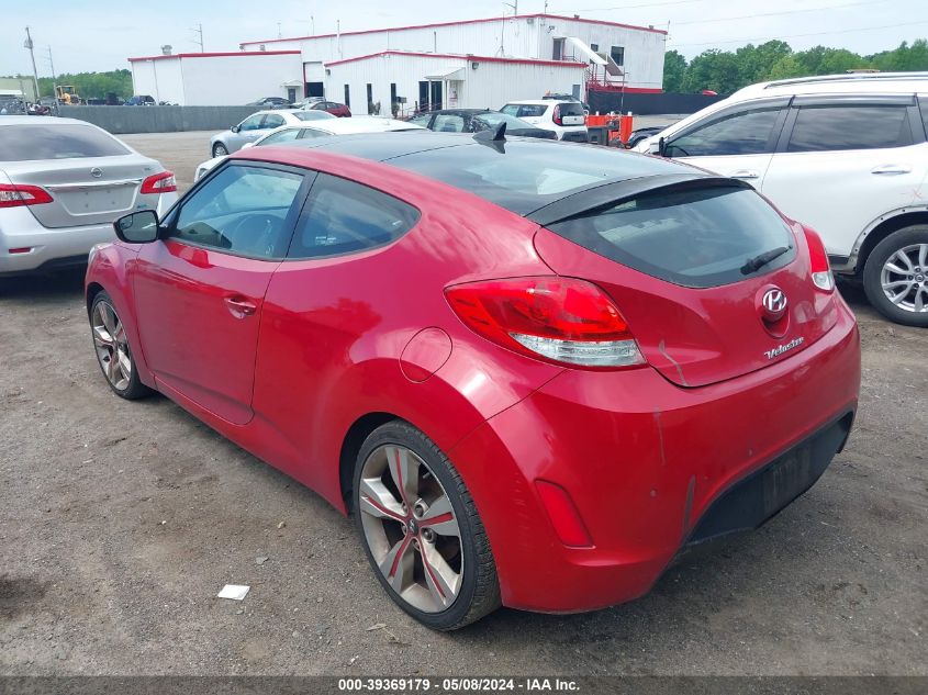 2014 Hyundai Veloster Base W/Gray VIN: KMHTC6ADXEU184593 Lot: 39369179