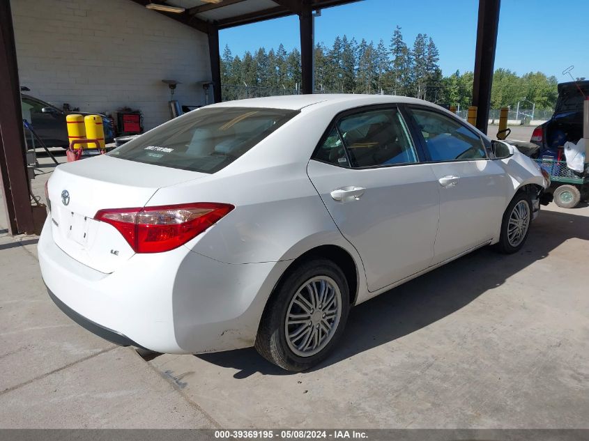 2019 Toyota Corolla Le VIN: 2T1BURHE6KC224660 Lot: 39369195