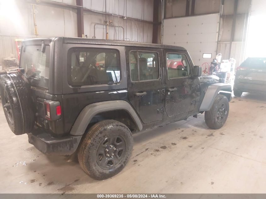 2024 Jeep Wrangler 4-Door Sport 4X4 VIN: 1C4PJXDG1RW245959 Lot: 39369235