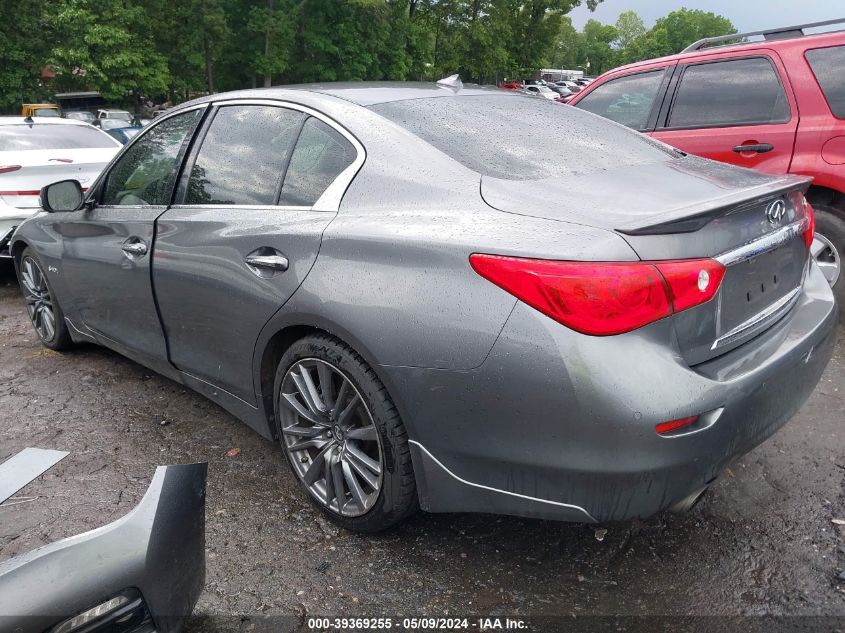 2016 Infiniti Q50 3.0T Red Sport 400 VIN: JN1FV7AP0GM421335 Lot: 39369255