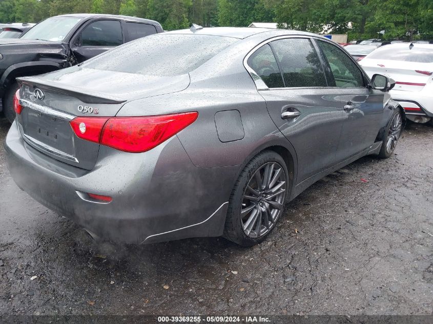 2016 Infiniti Q50 3.0T Red Sport 400 VIN: JN1FV7AP0GM421335 Lot: 39369255