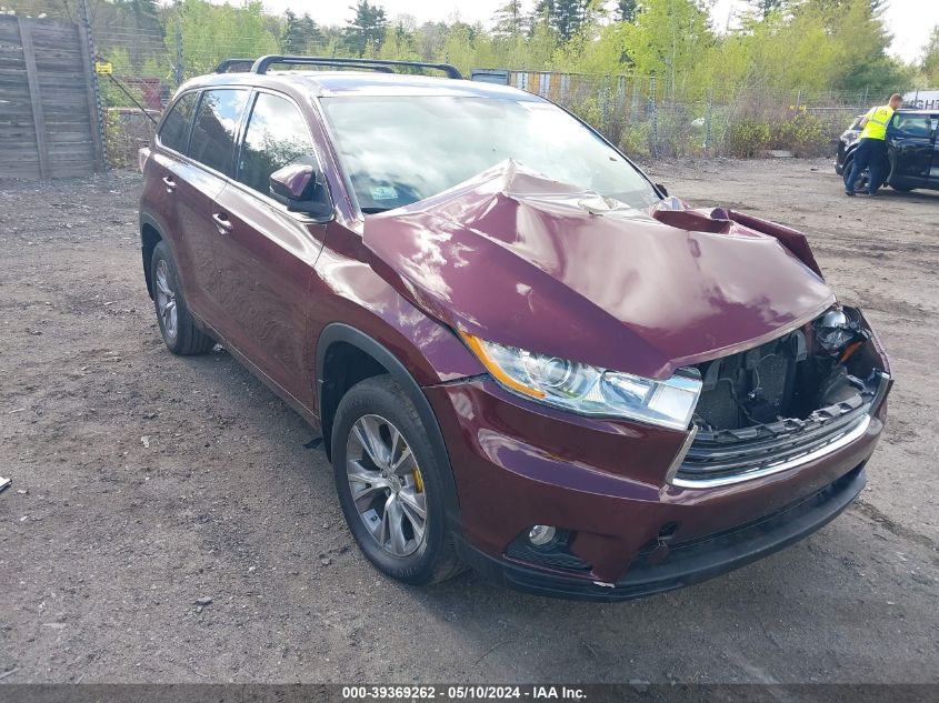 2014 Toyota Highlander Le Plus V6 VIN: 5TDBKRFH7ES016141 Lot: 39369262