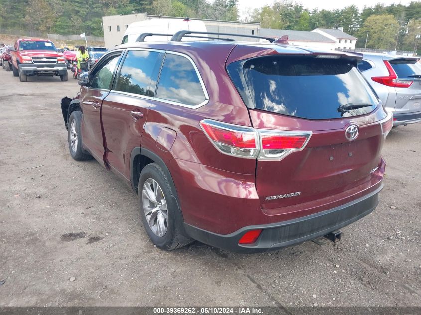 2014 Toyota Highlander Le Plus V6 VIN: 5TDBKRFH7ES016141 Lot: 39369262