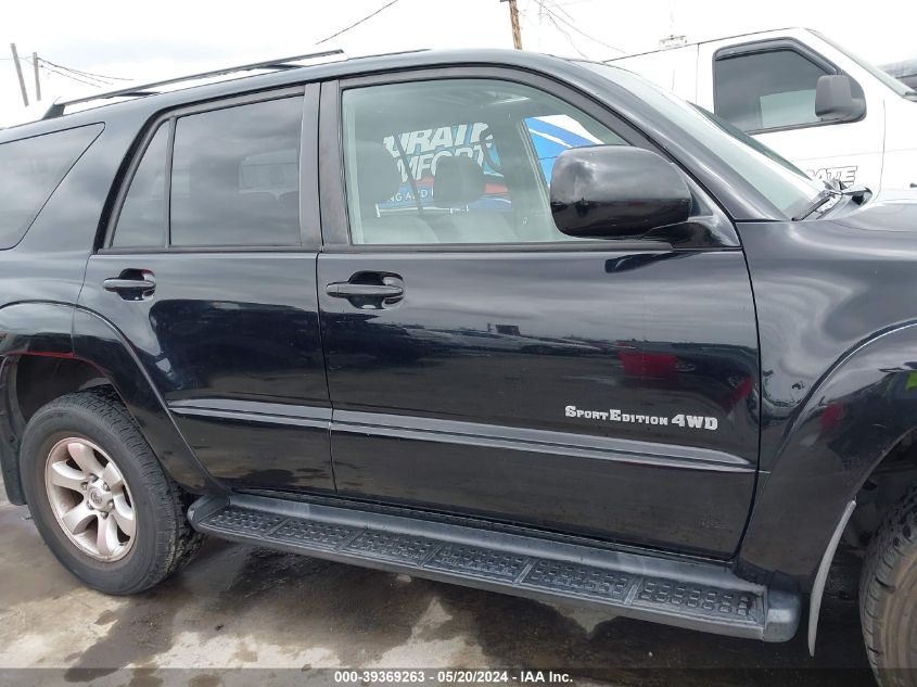 2004 Toyota 4Runner Sr5 Sport V6 VIN: JTEBU14RX40055648 Lot: 39369263