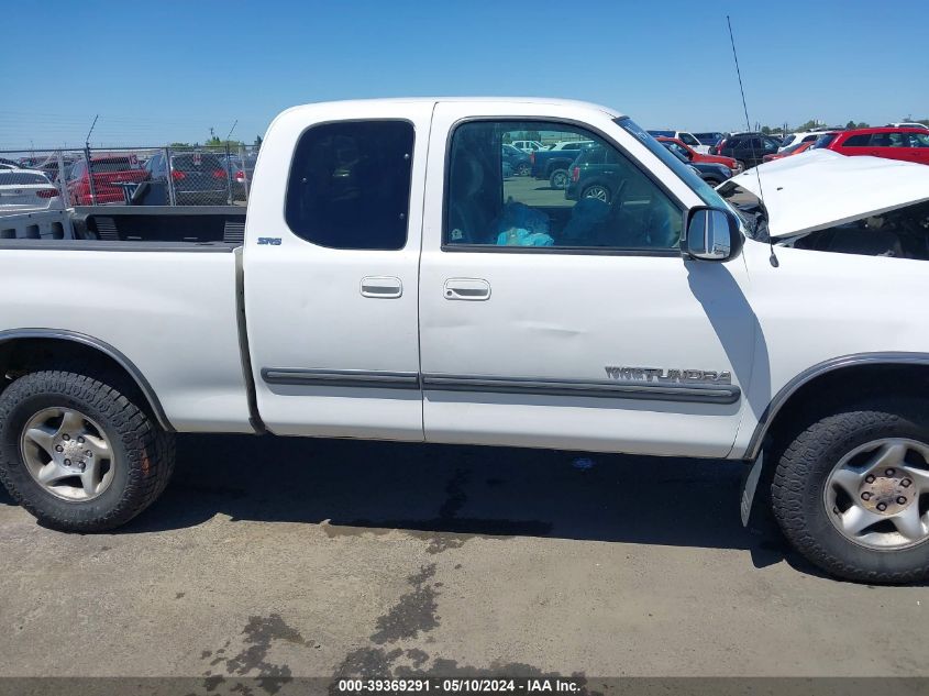 2002 Toyota Tundra Sr5 V8 VIN: 5TBBT44162S295415 Lot: 39369291