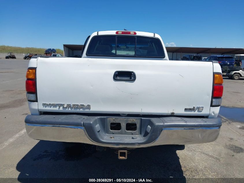 2002 Toyota Tundra Sr5 V8 VIN: 5TBBT44162S295415 Lot: 39369291