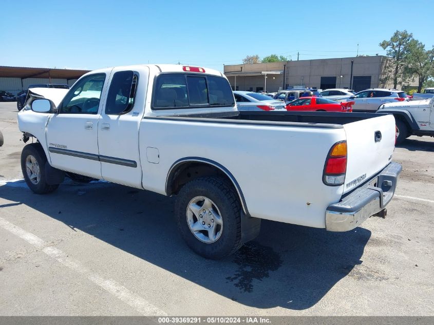 2002 Toyota Tundra Sr5 V8 VIN: 5TBBT44162S295415 Lot: 39369291