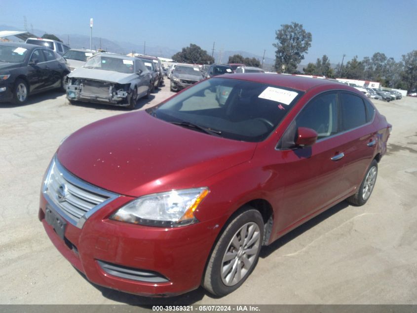 2014 Nissan Sentra Sv VIN: 3N1AB7AP3EL664910 Lot: 39369321