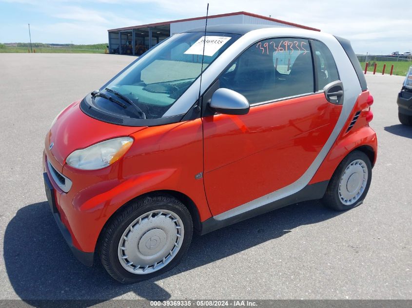 2008 Smart Fortwo Passion/Pure VIN: WMEEJ31X48K160707 Lot: 39369335