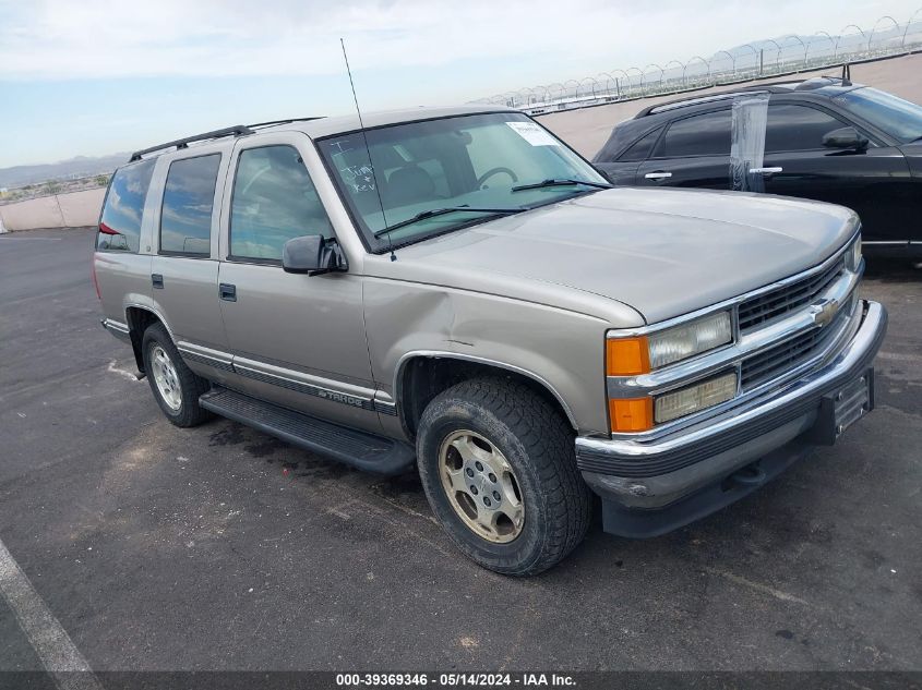 1998 Chevrolet Tahoe Lt Cmi VIN: 1GNEK13R7WJ378469 Lot: 39369346