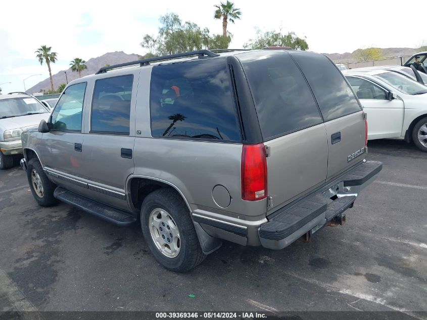 1998 Chevrolet Tahoe Lt Cmi VIN: 1GNEK13R7WJ378469 Lot: 39369346