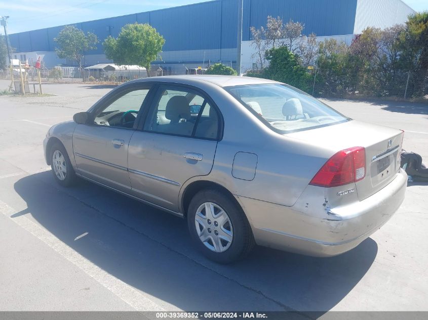 2003 Honda Civic Lx VIN: 2HGES16593H567723 Lot: 39369352