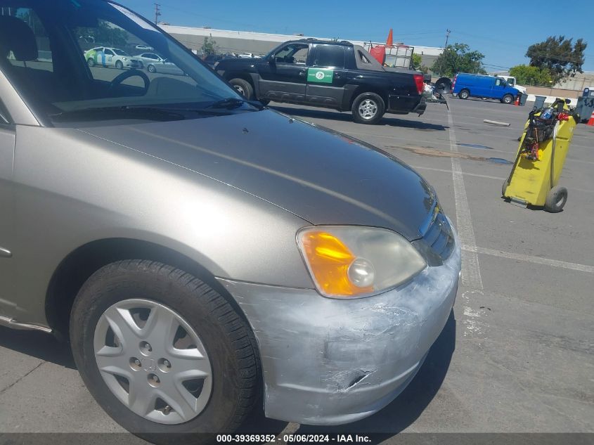 2003 Honda Civic Lx VIN: 2HGES16593H567723 Lot: 39369352