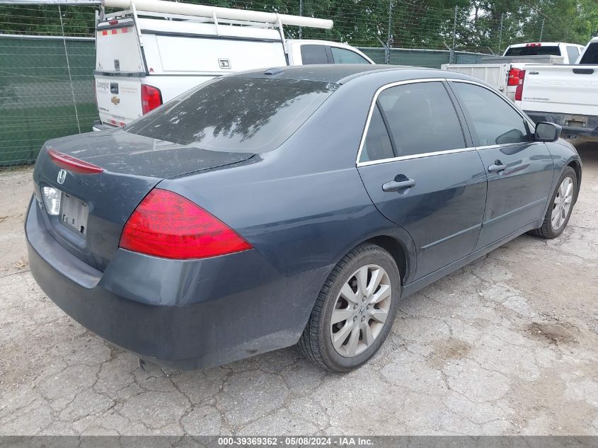 2007 Honda Accord 3.0 Ex VIN: 1HGCM66587A100375 Lot: 39369362