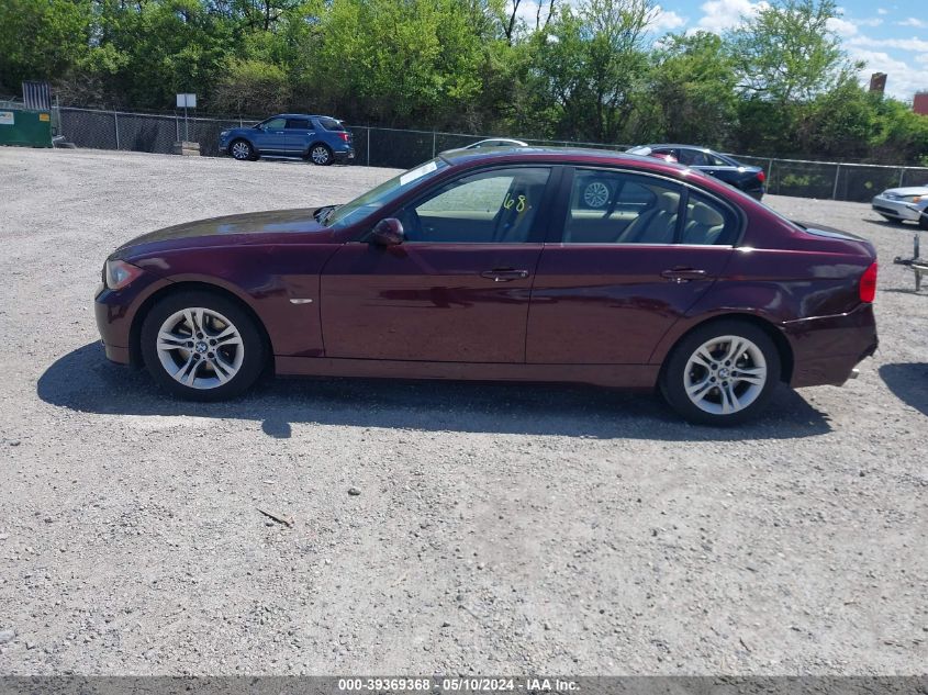 2008 BMW 328I VIN: WBAVA33538KX89415 Lot: 39369368