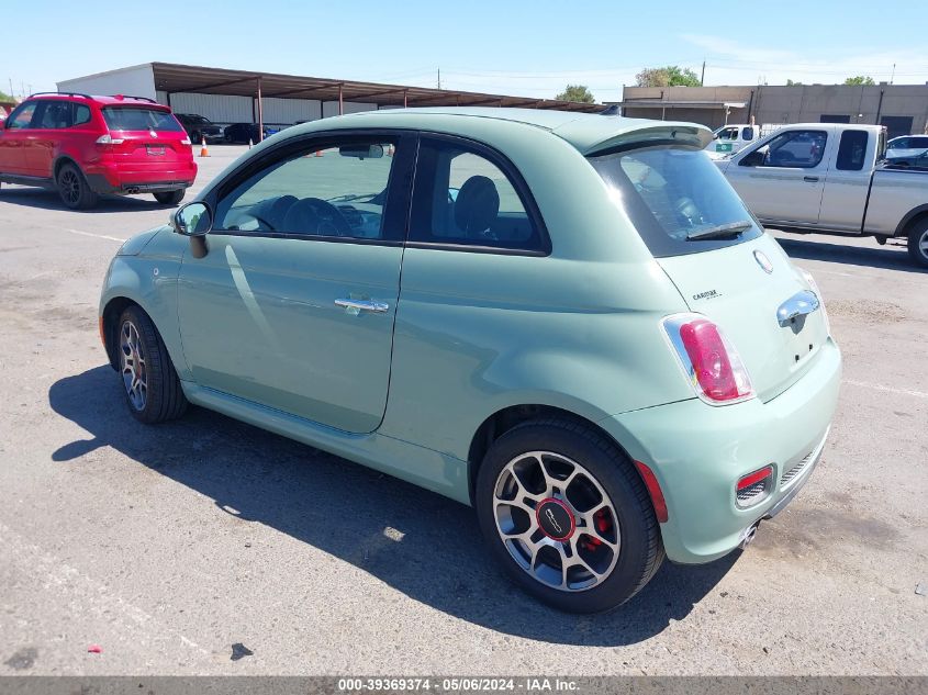 2015 Fiat 500 Sport VIN: 3C3CFFBR1FT528110 Lot: 39369374