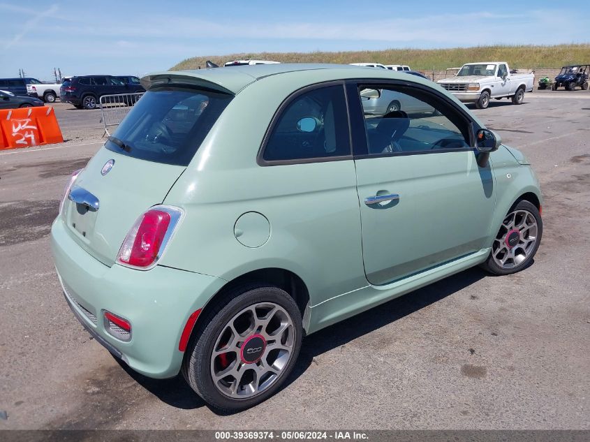 2015 Fiat 500 Sport VIN: 3C3CFFBR1FT528110 Lot: 39369374