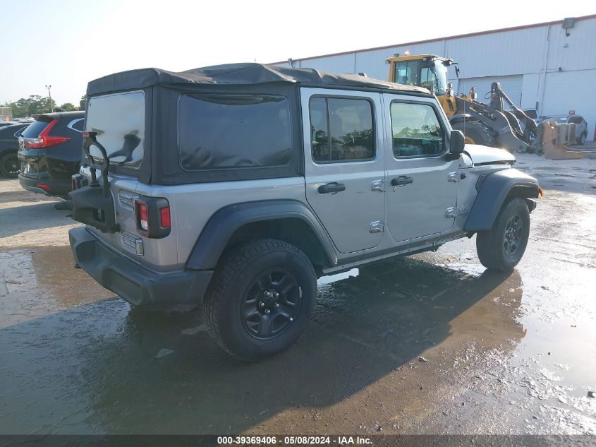 2018 Jeep Wrangler Unlimited Sport 4X4 VIN: 1C4HJXDG9JW139039 Lot: 39369406