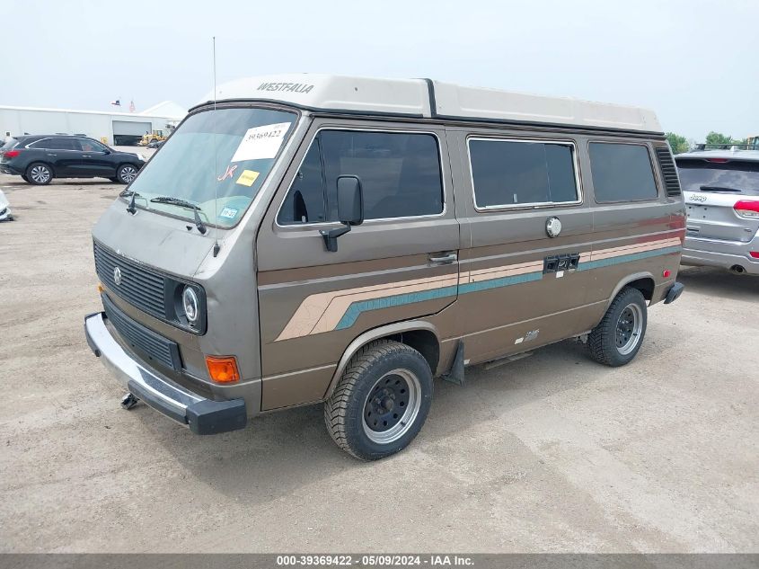 1985 Volkswagen Vanagon Campmobile VIN: WV2ZB0258FH065913 Lot: 39369422