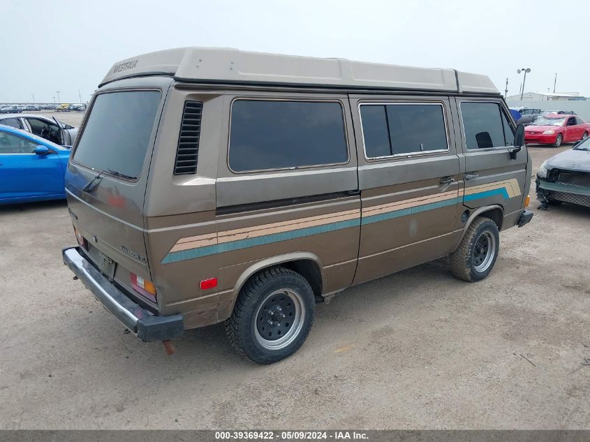 1985 Volkswagen Vanagon Campmobile VIN: WV2ZB0258FH065913 Lot: 39369422