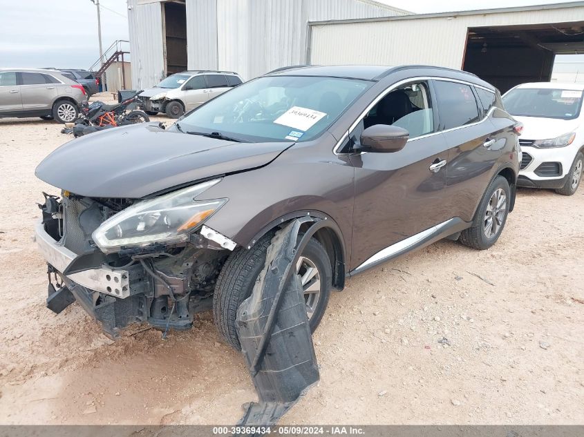 2018 Nissan Murano Sv VIN: 5N1AZ2MG5JN147928 Lot: 39369434