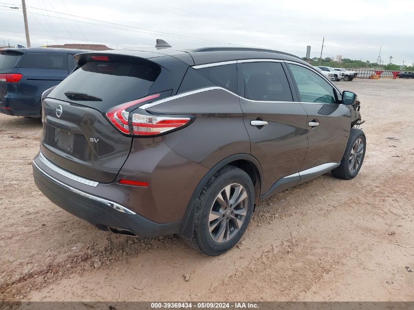 2018 Nissan Murano Sv VIN: 5N1AZ2MG5JN147928 Lot: 39369434