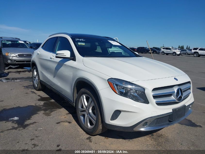 2016 Mercedes-Benz Gla 250 VIN: WDCTG4EB5GJ204608 Lot: 39369451