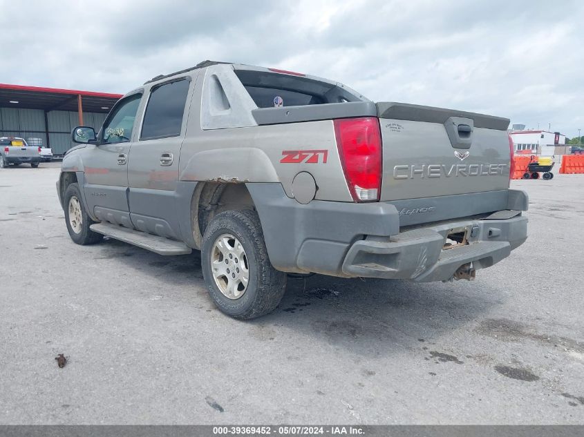 2002 Chevrolet Avalanche 1500 VIN: 3GNEK13T32G239351 Lot: 39369452