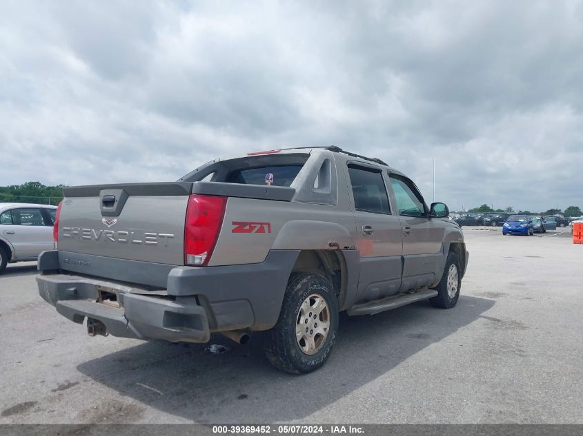 2002 Chevrolet Avalanche 1500 VIN: 3GNEK13T32G239351 Lot: 39369452