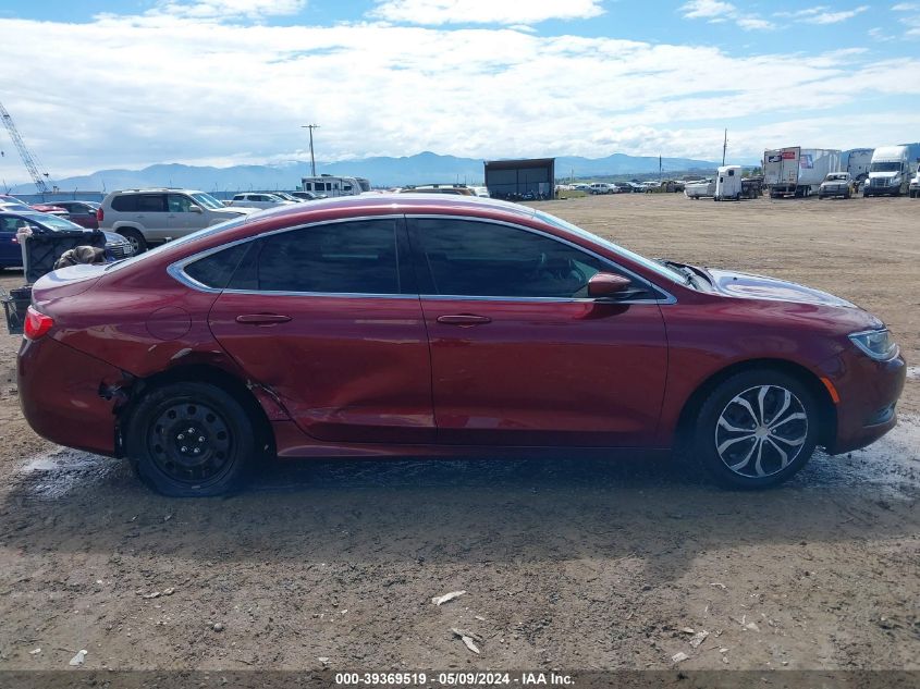 2015 Chrysler 200 Lx VIN: 1C3CCCFB5FN606070 Lot: 39369519