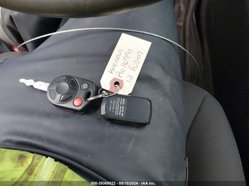 2012 Ford Fusion Se VIN: 3FAHP0HA7CR401504 Lot: 39369522