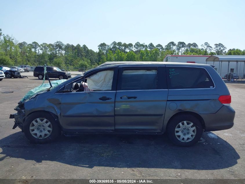 2010 Honda Odyssey Lx VIN: 5FNRL3H29AB023057 Lot: 39369535