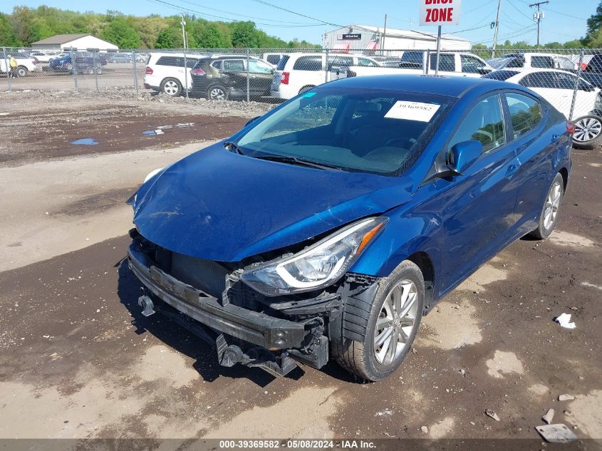 2014 Hyundai Elantra Se VIN: KMHDH4AE8EU152809 Lot: 39369582