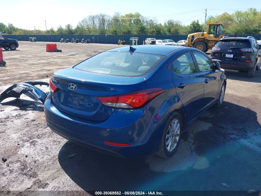 2014 Hyundai Elantra Se VIN: KMHDH4AE8EU152809 Lot: 39369582