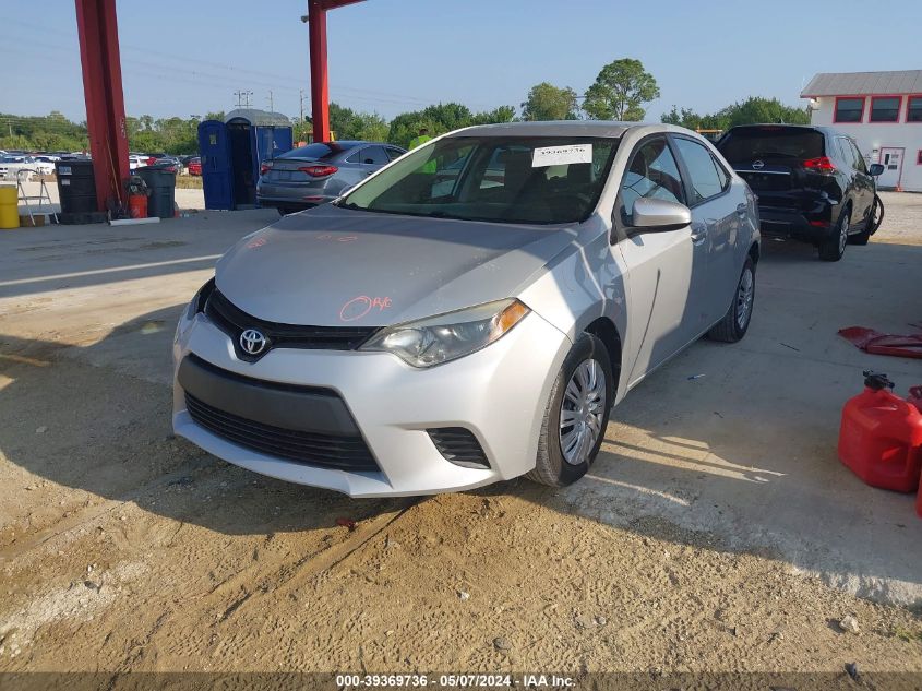 2014 Toyota Corolla L/Le/Le Plus/Le Premium/S/S Plus/S Premium VIN: 2T1BURHE5EC134694 Lot: 39369736