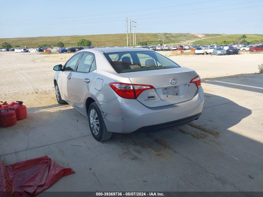 2014 TOYOTA COROLLA L/LE/LE PLS/PRM/S/S PLS - 2T1BURHE5EC134694