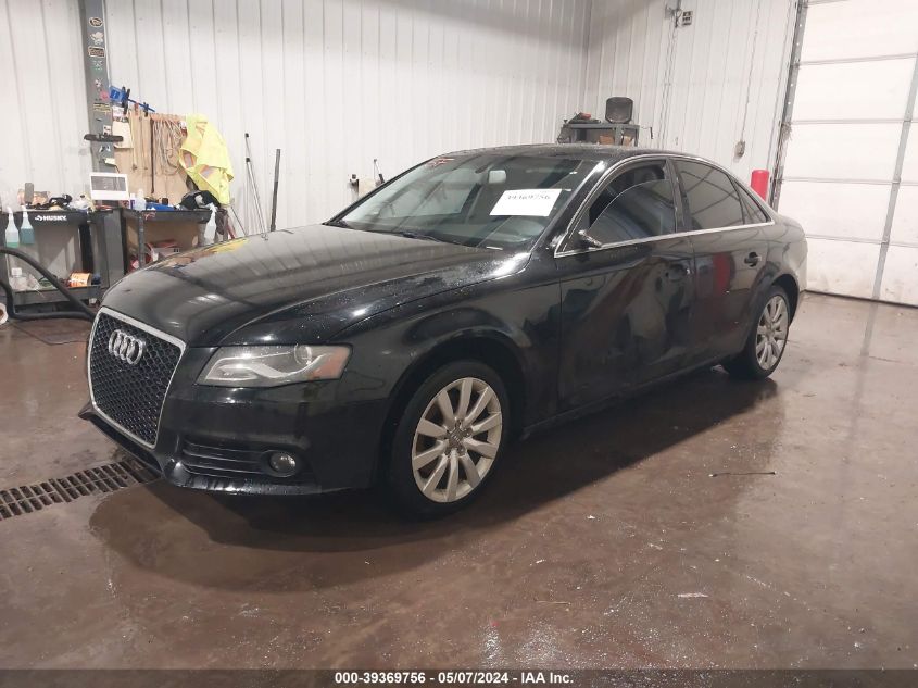 2010 Audi A4 2.0T Premium VIN: WAUHFAFL0AN033915 Lot: 39369756