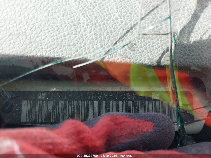 2009 Chevrolet Silverado 2500Hd Work Truck VIN: 1GCHC43K89F103899 Lot: 39369760